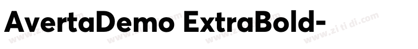 AvertaDemo ExtraBold字体转换